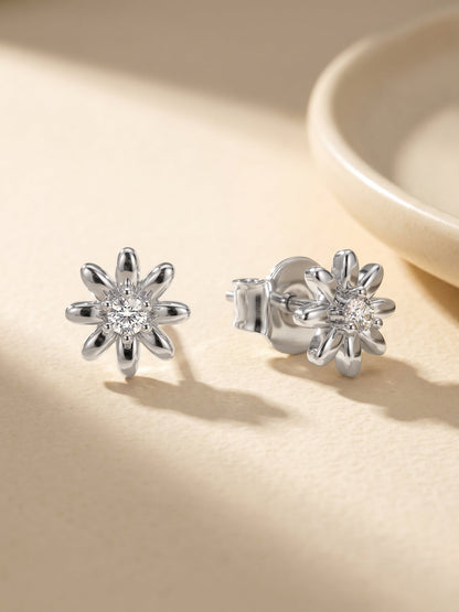 Silver Posy Earrings