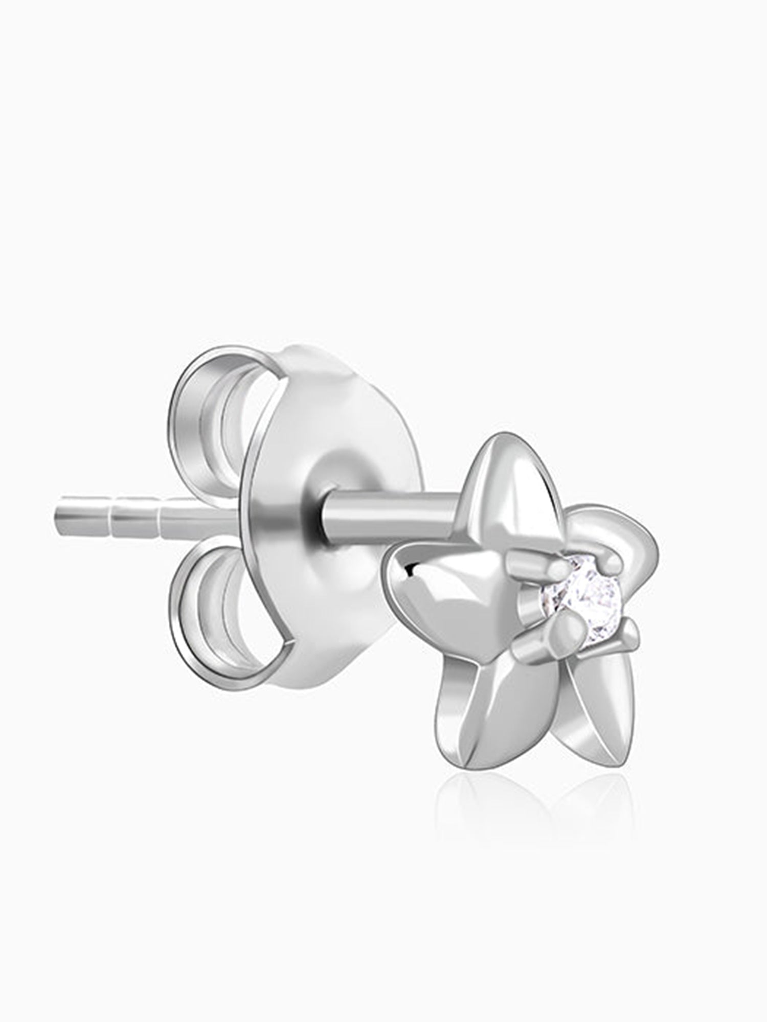 Silver Flower Bloom Earrings