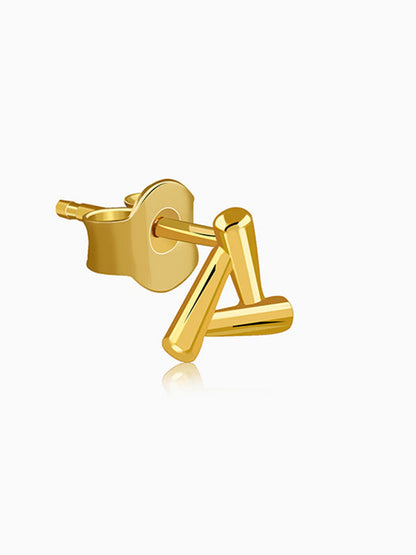 Golden Triangle Stud Earrings