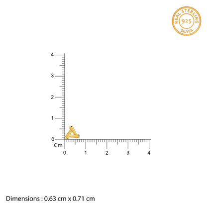 Golden Triangle Stud Earrings