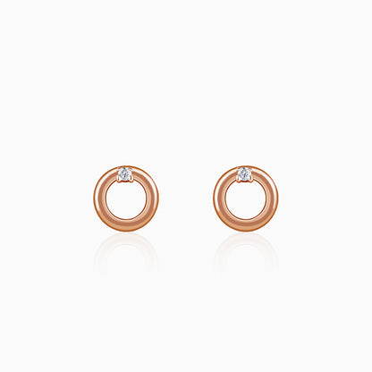 Rose Gold Eternal Stud Earrings