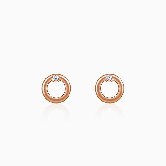 Rose Gold Eternal Stud Earrings
