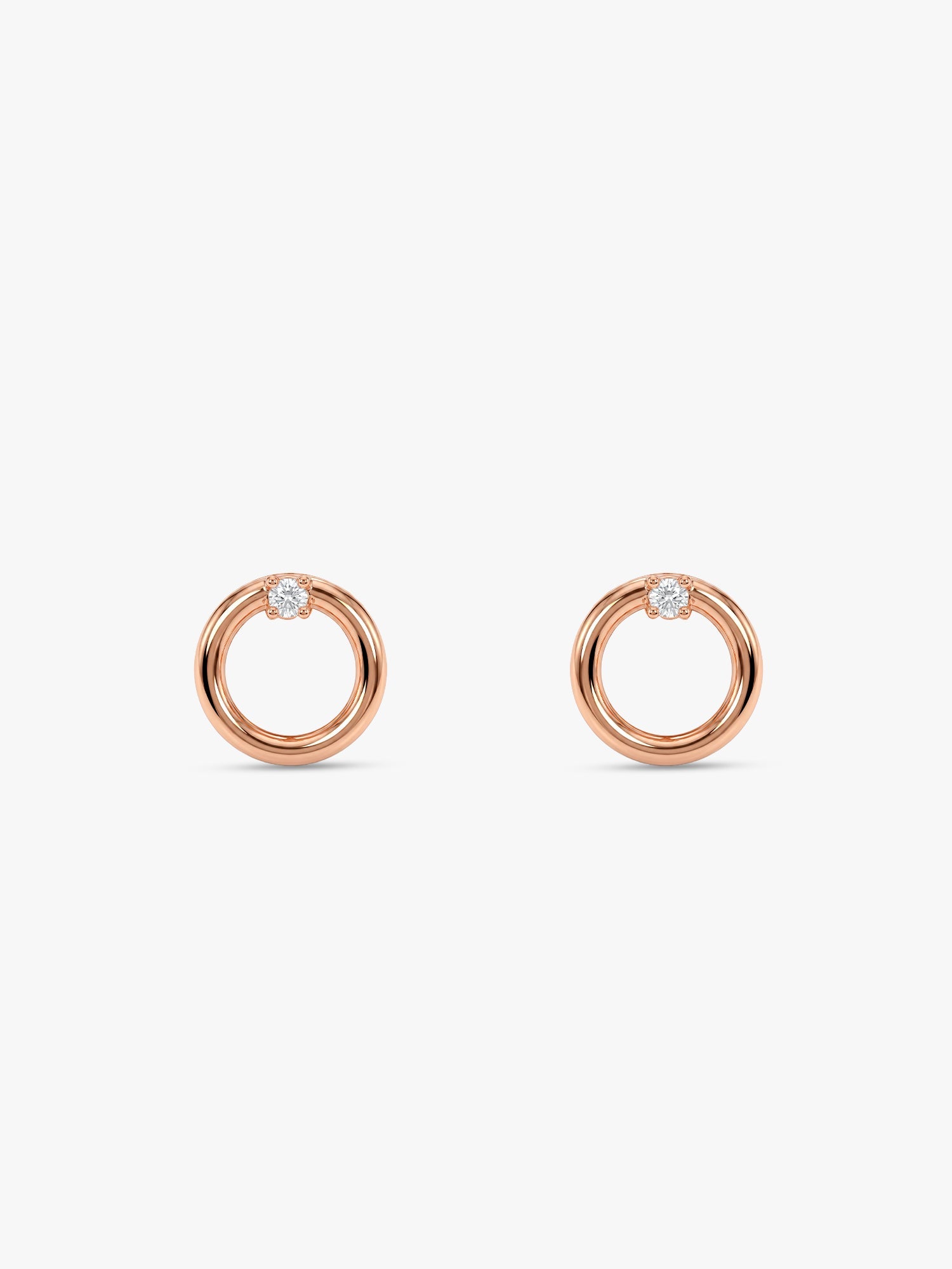 Rose Gold Eternal Stud Earrings