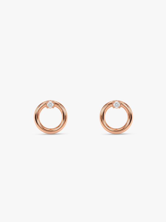 Rose Gold Eternal Stud Earrings