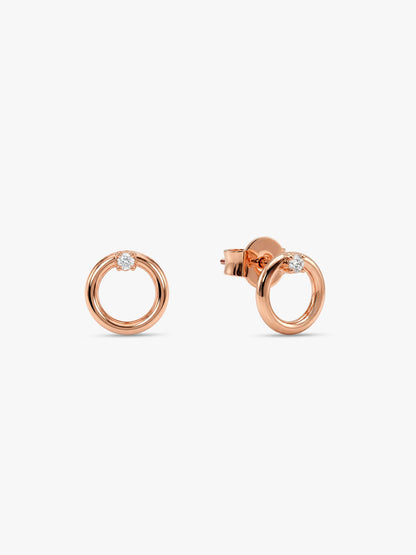 Rose Gold Eternal Stud Earrings