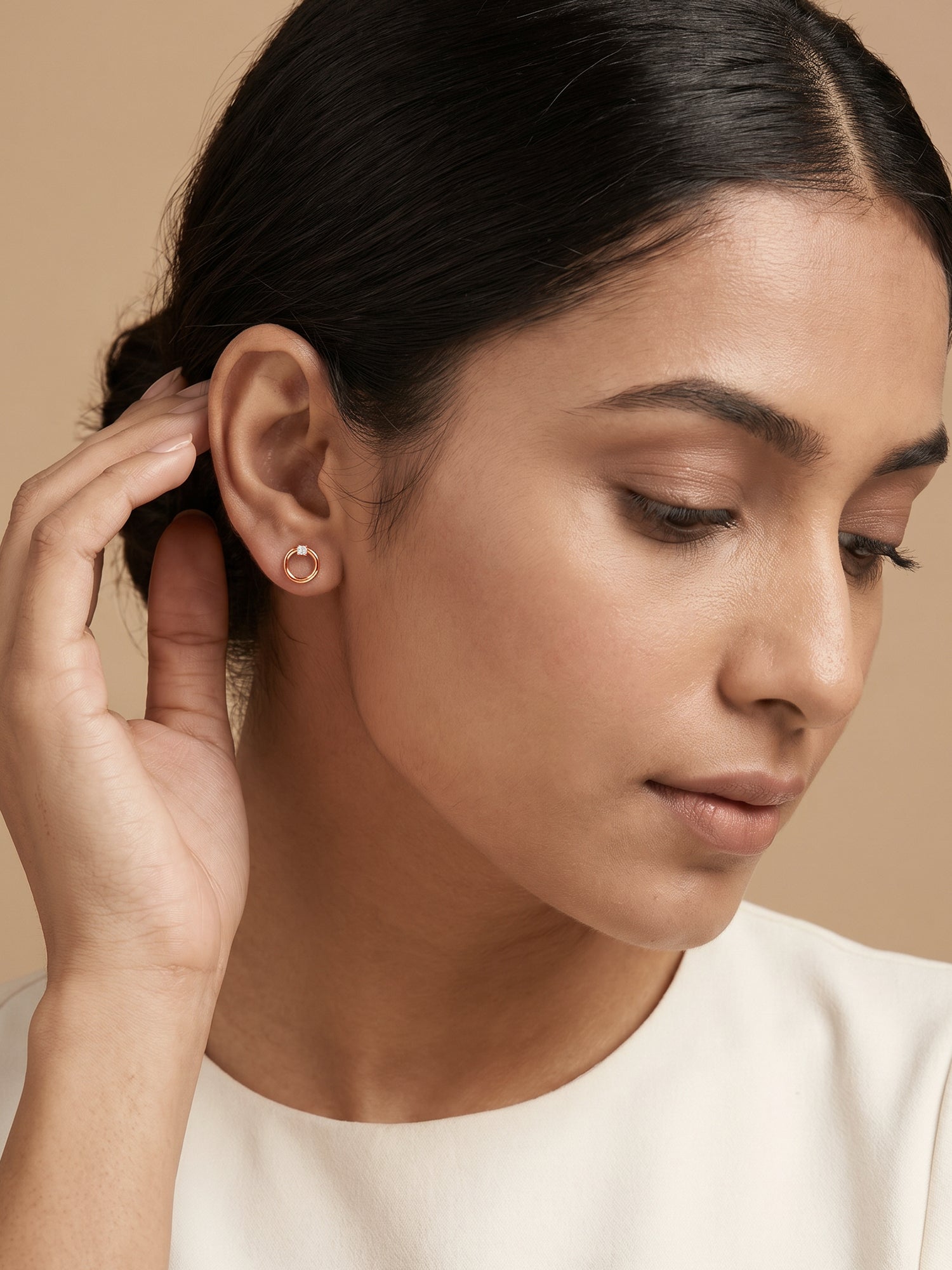 Rose Gold Eternal Stud Earrings