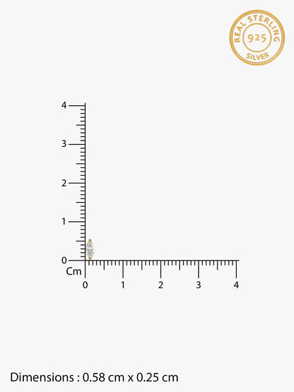 Golden Mini Marquise Stud Earrings
