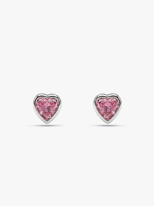 Silver Blush Beat Studs