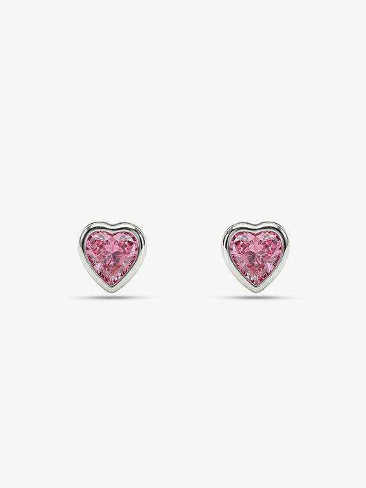 Silver Blush Beat Studs