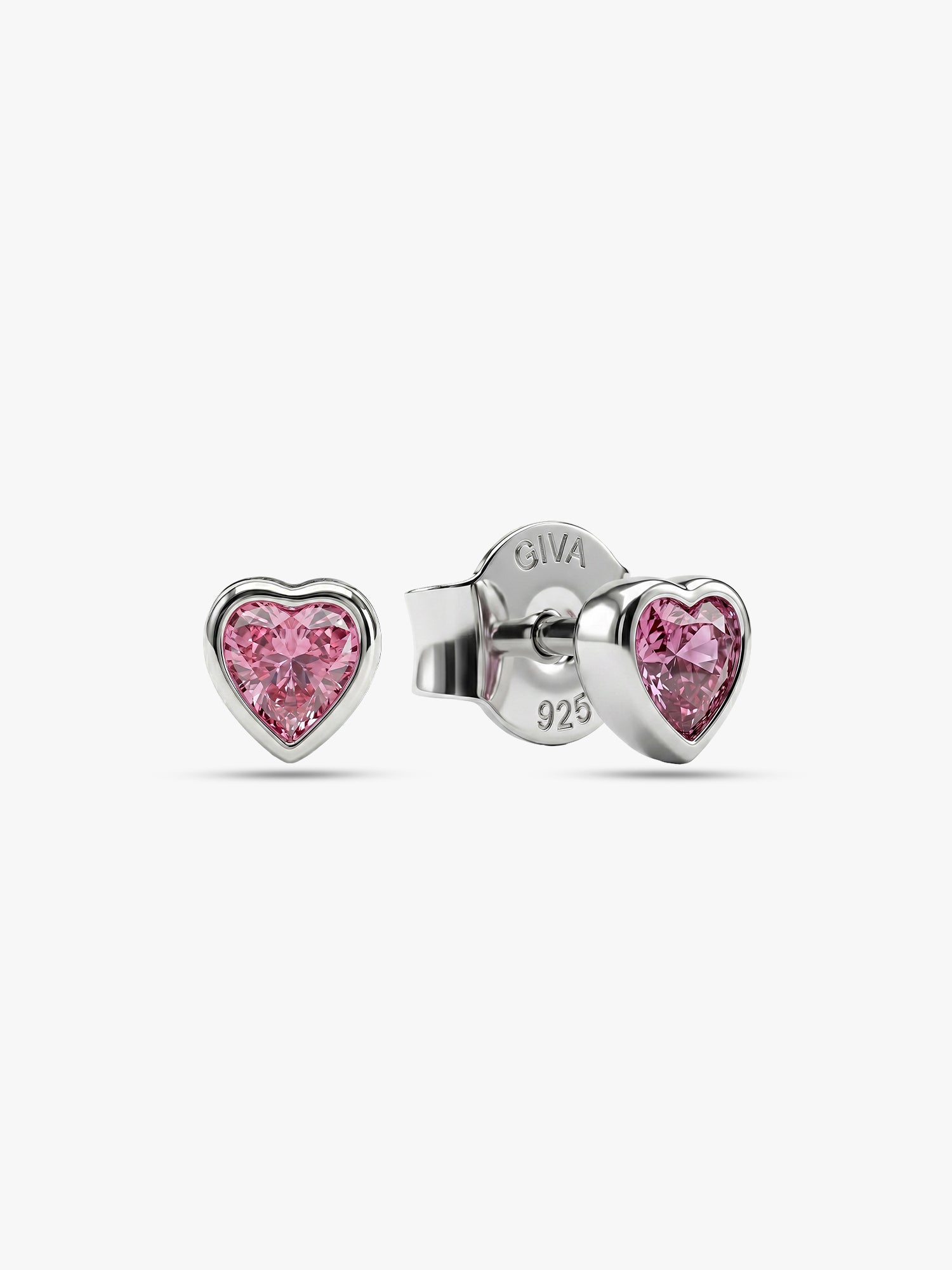 Silver Blush Beat Studs