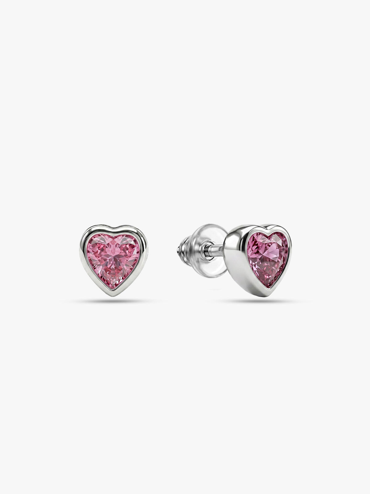 Silver Blush Beat Studs