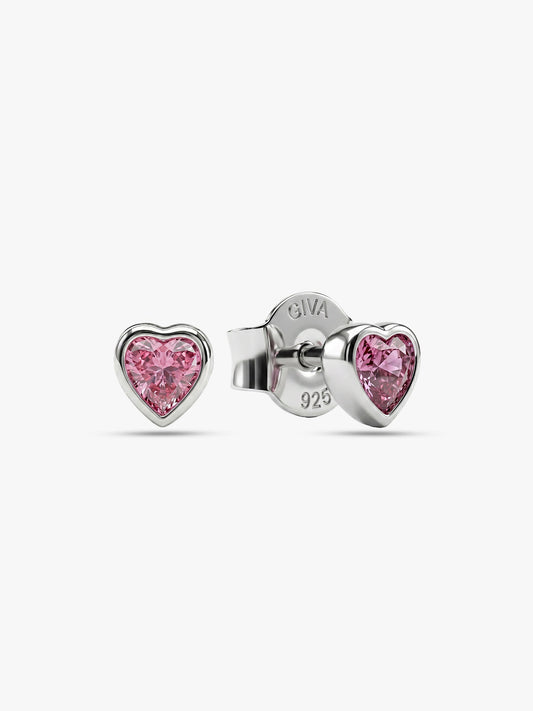 Silver Blush Beat Studs