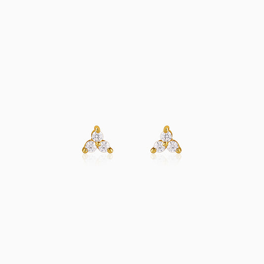 Golden Apex Stud Earrings