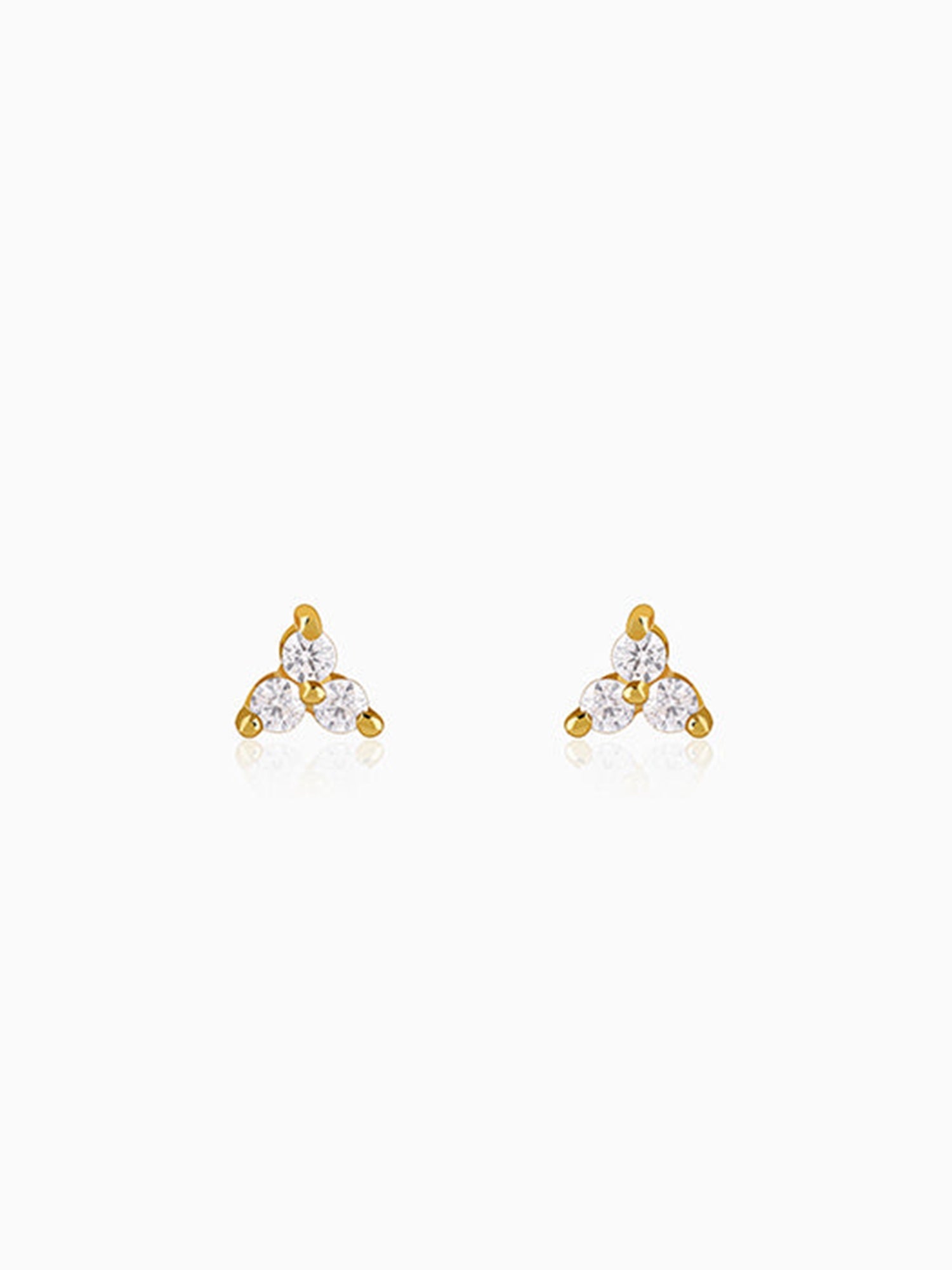 Golden Apex Stud Earrings