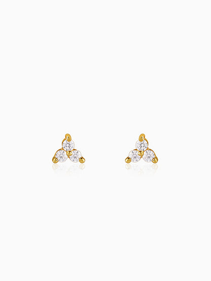Golden Apex Stud Earrings
