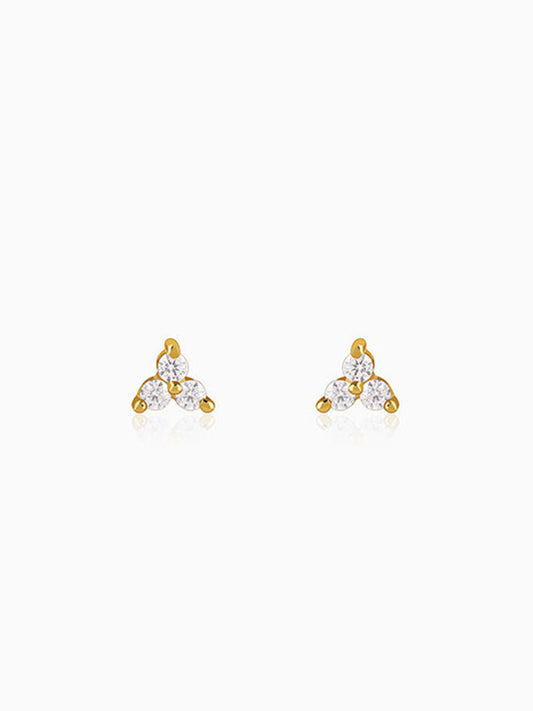 Golden Apex Stud Earrings