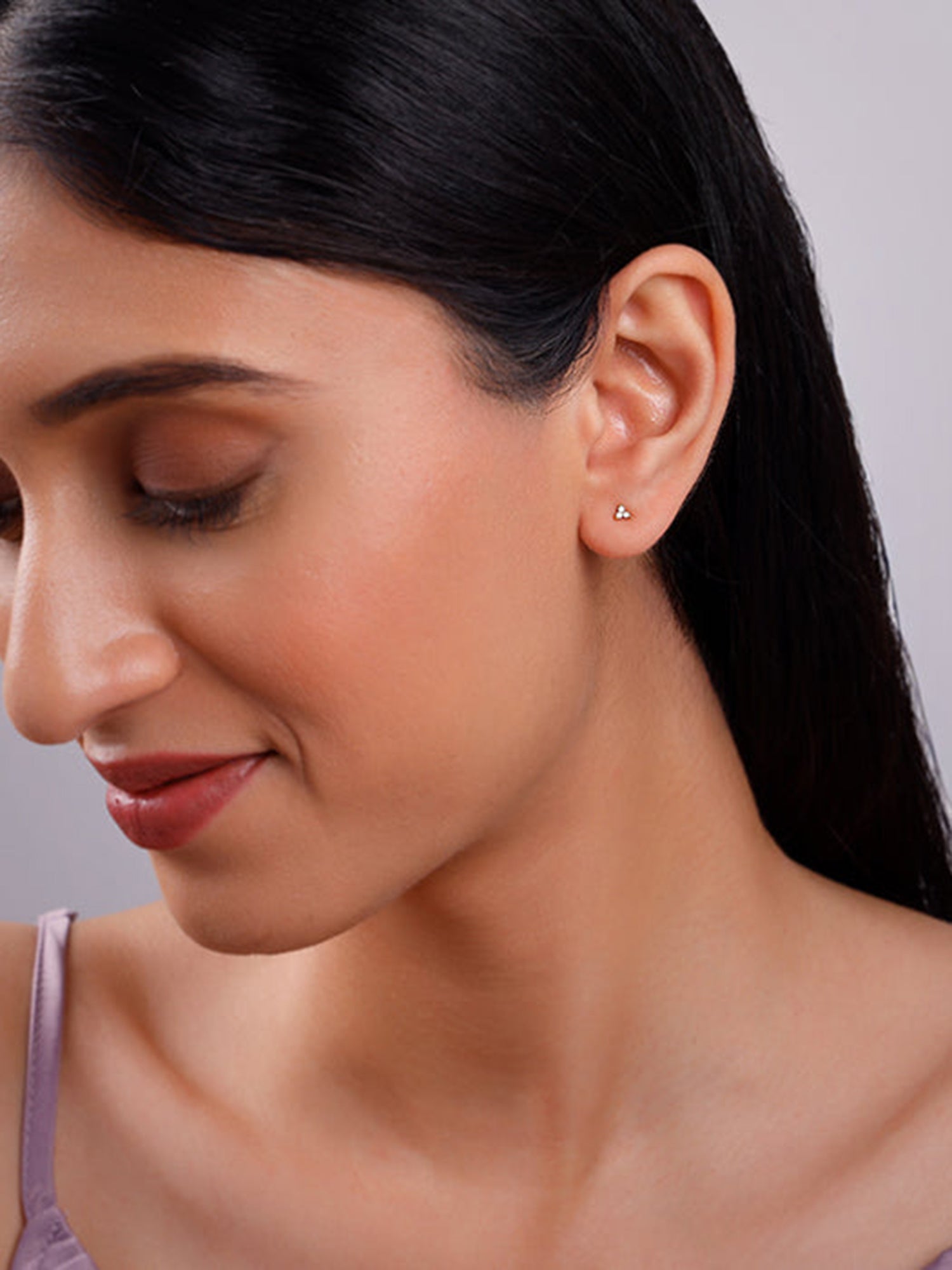 Golden Apex Stud Earrings