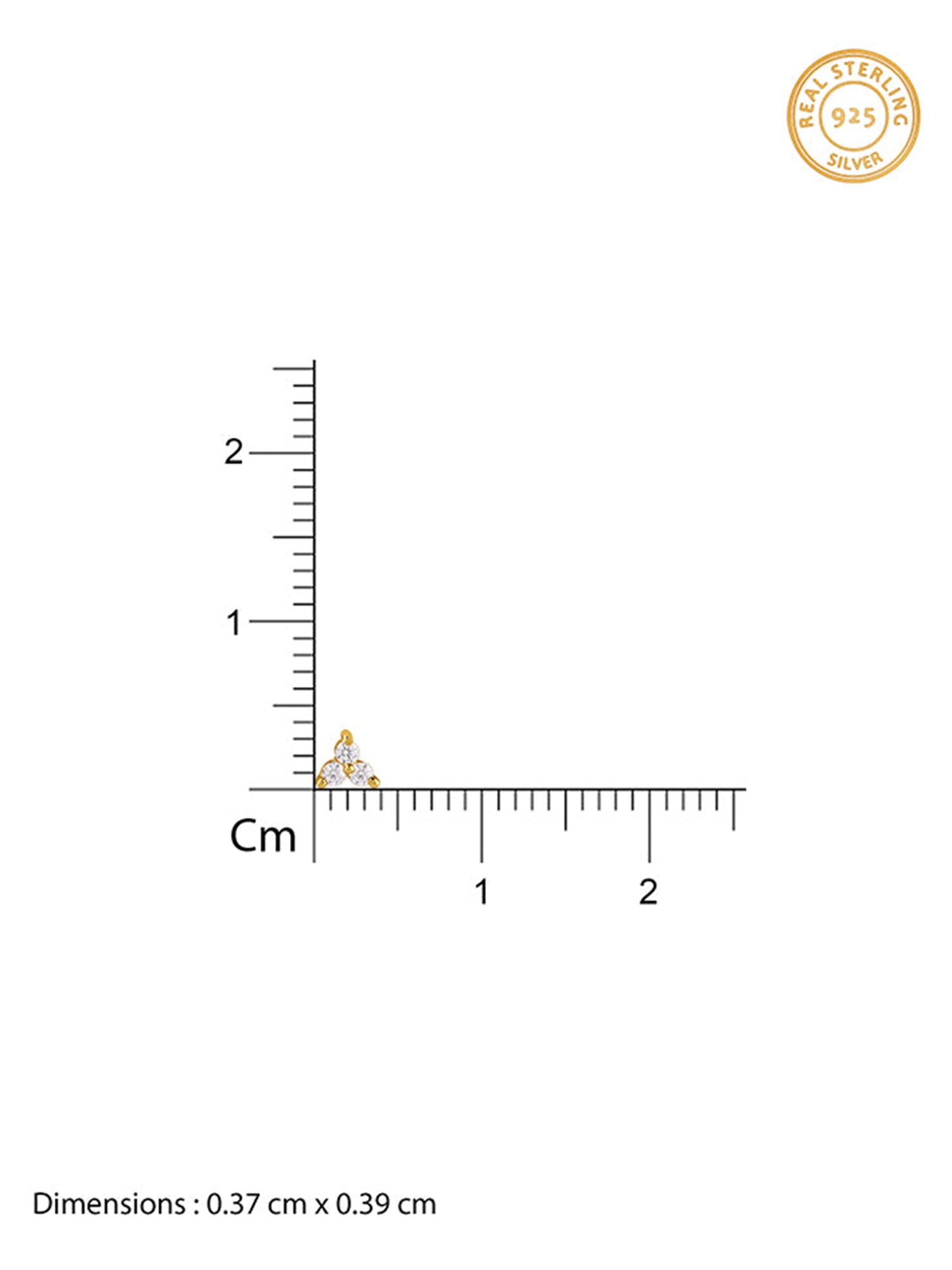 Golden Apex Stud Earrings