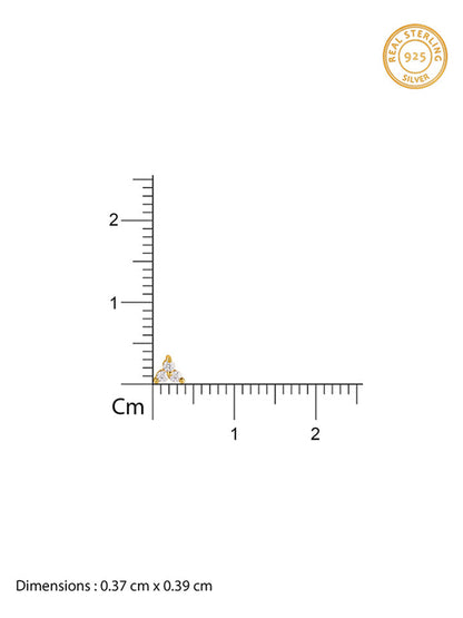 Golden Apex Stud Earrings