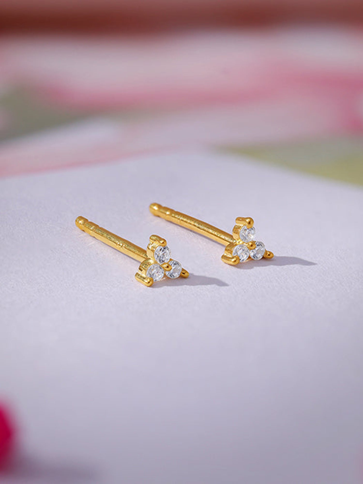 Golden Apex Stud Earrings