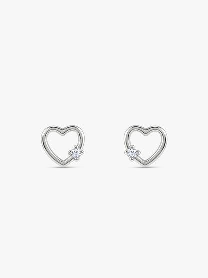 Silver Beloved Stud Earrings