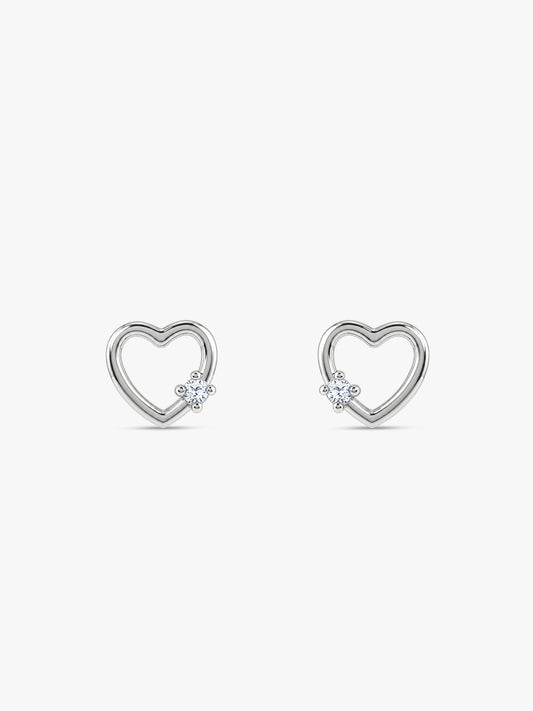 Silver Beloved Stud Earrings