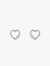 Silver Beloved Stud Earrings
