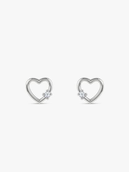 Silver Beloved Stud Earrings
