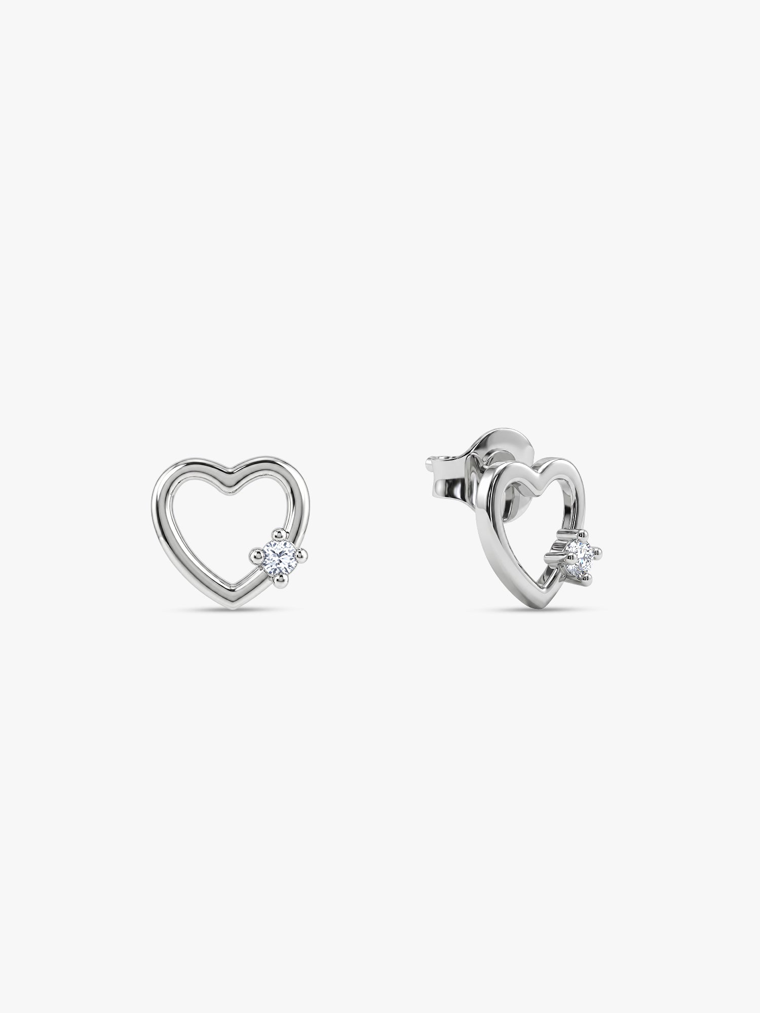 Silver Beloved Stud Earrings