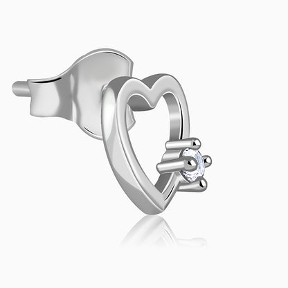 Silver Beloved Stud Earrings