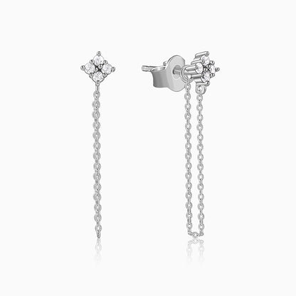 Silver Zivara Prism Dangler Earrings