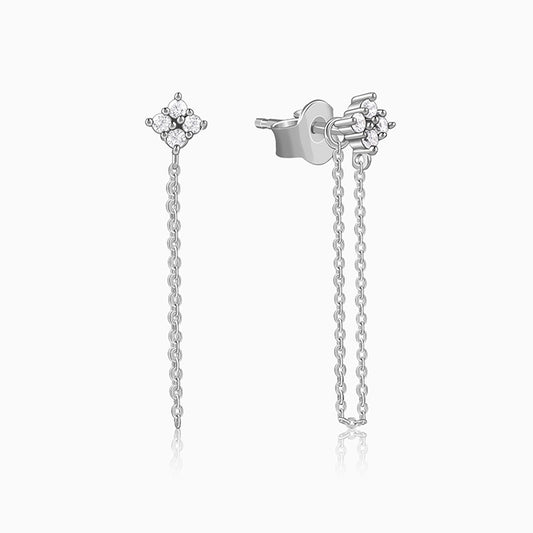 Silver Zivara Prism Dangler Earrings