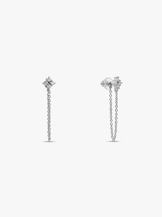 Silver Zivara Prism Dangler Earrings