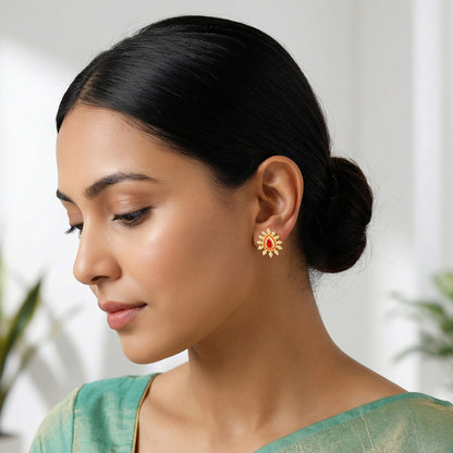 Golden Astarte Earrings