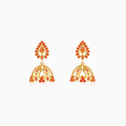 Golden Zafira Crown Earrings