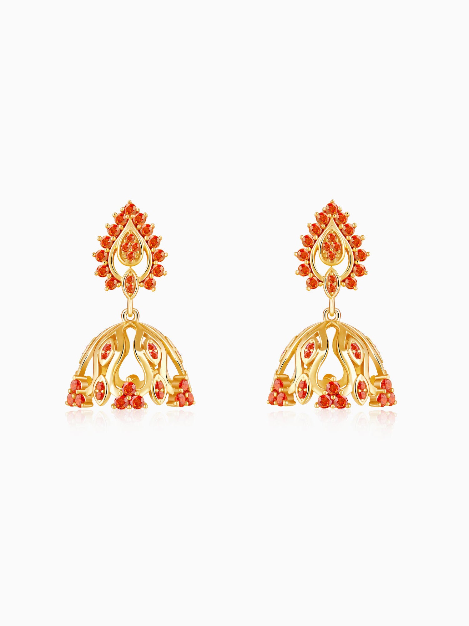Golden Zafira Crown Earrings