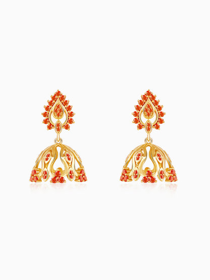 Golden Zafira Crown Earrings