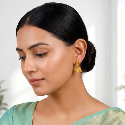 Golden Zafira Crown Earrings