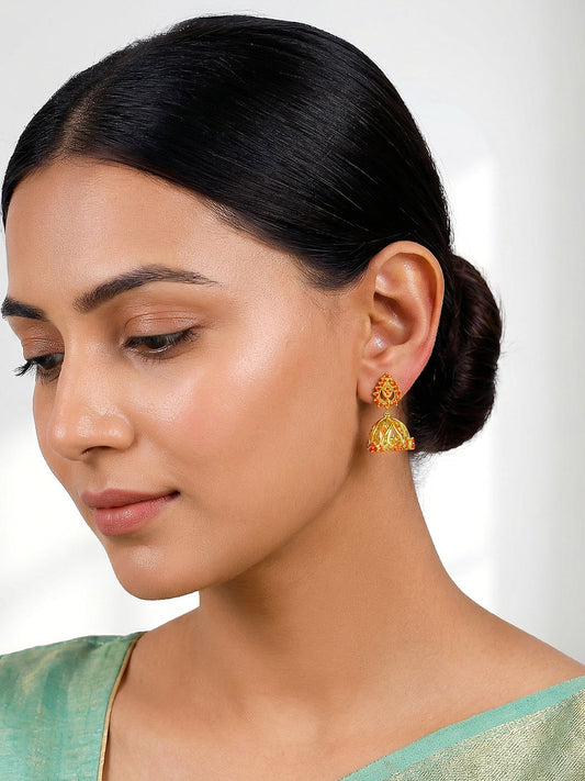 Golden Zafira Crown Earrings