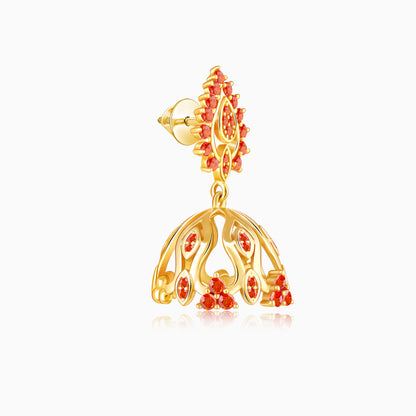 Golden Zafira Crown Earrings