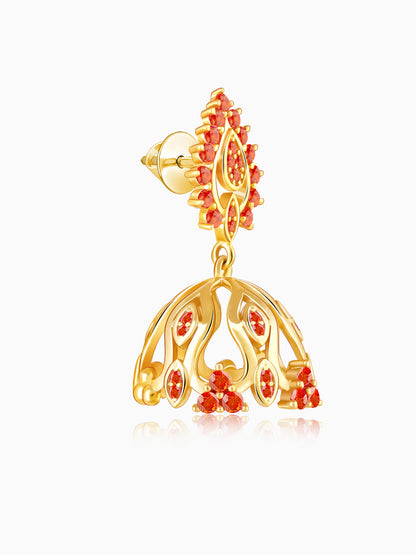 Golden Zafira Crown Earrings