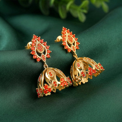 Golden Zafira Crown Earrings