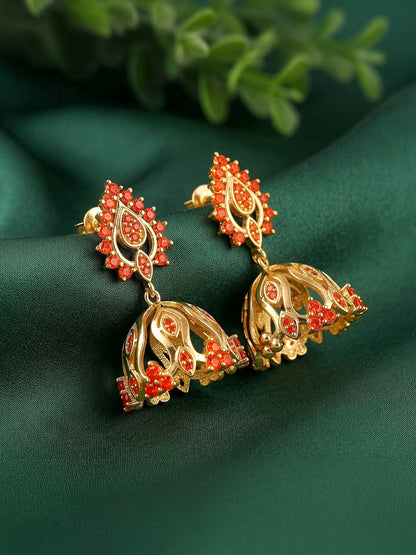 Golden Zafira Crown Earrings