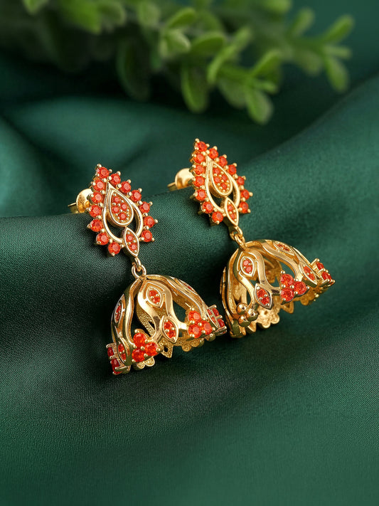 Golden Zafira Crown Earrings