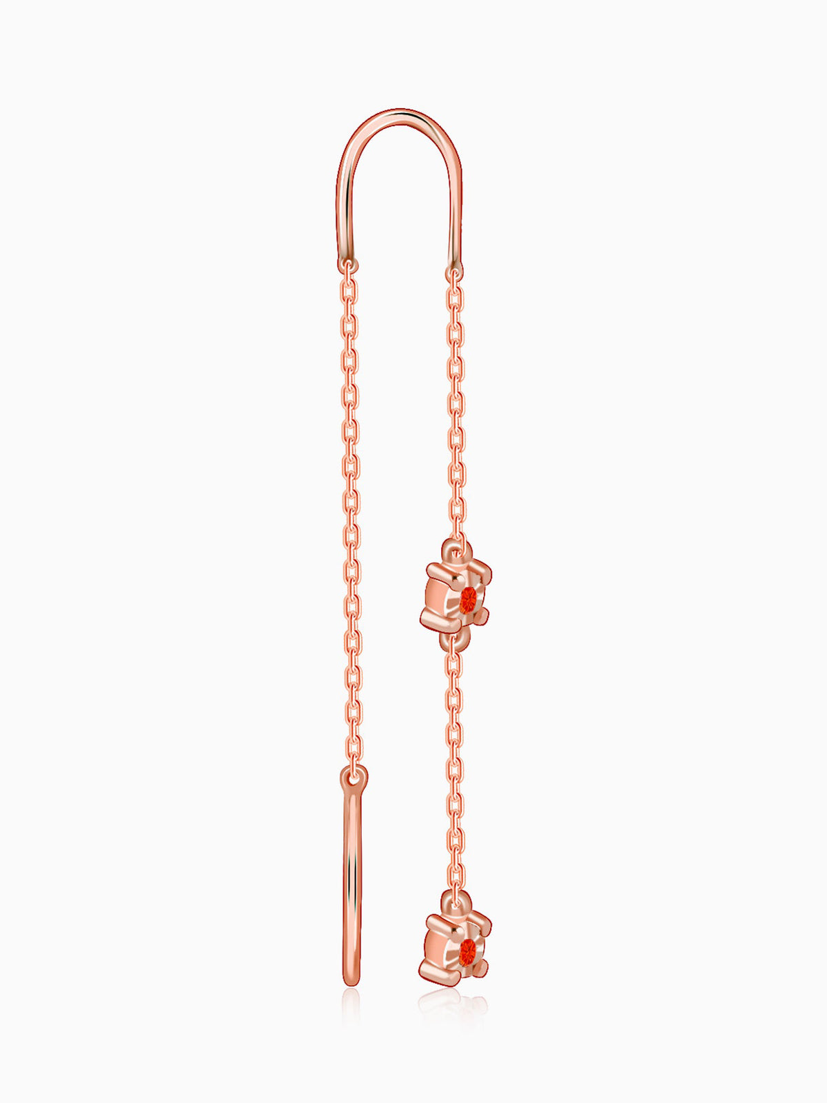 Rose Gold Arinniti Sui Dhaga Earrings