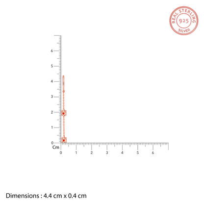 Rose Gold Arinniti Sui Dhaga Earrings