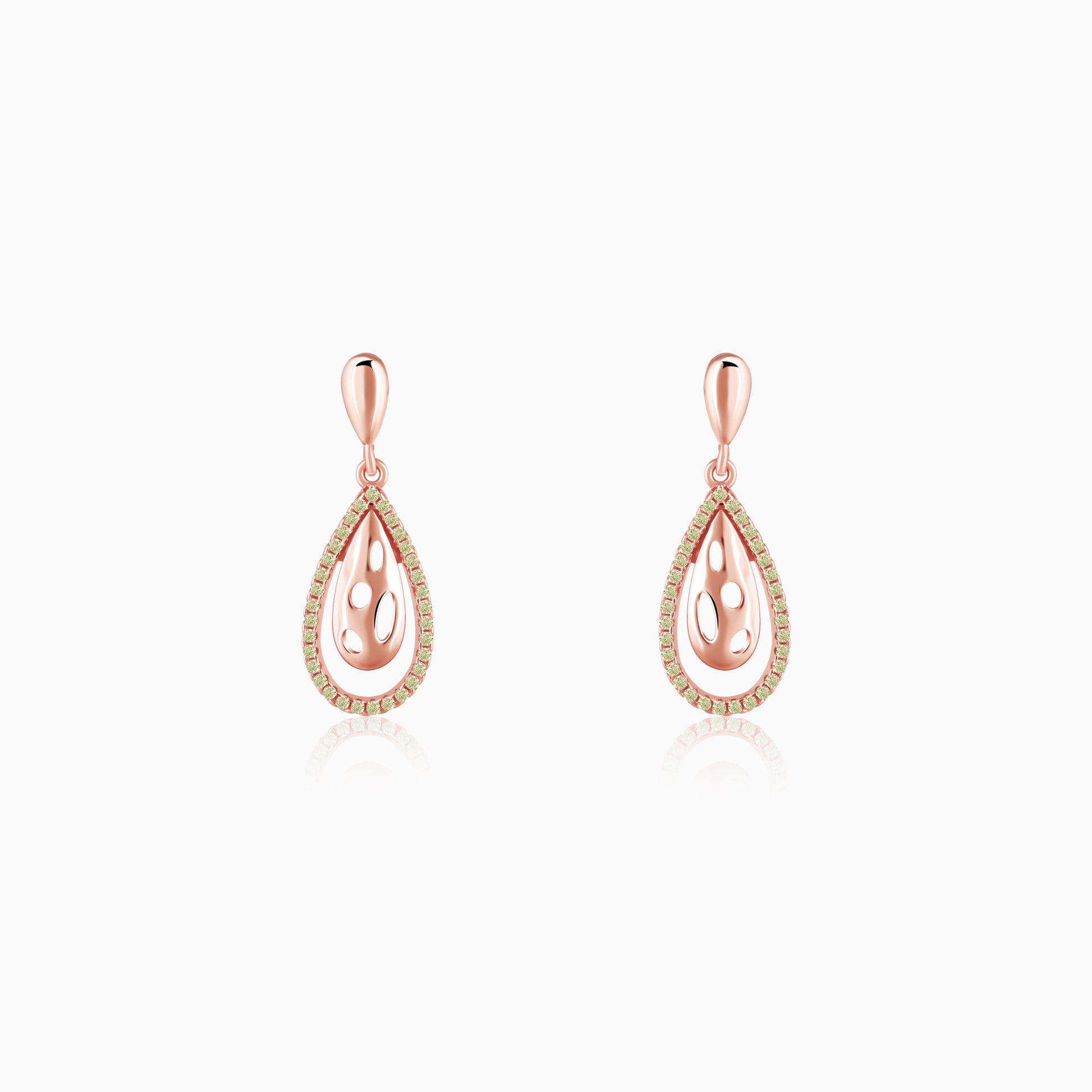 Rose Gold Meherika  Earrings