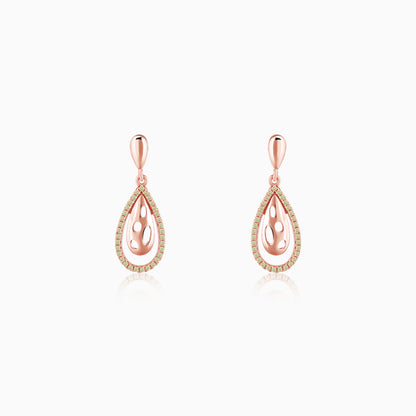 Rose Gold Meherika  Earrings