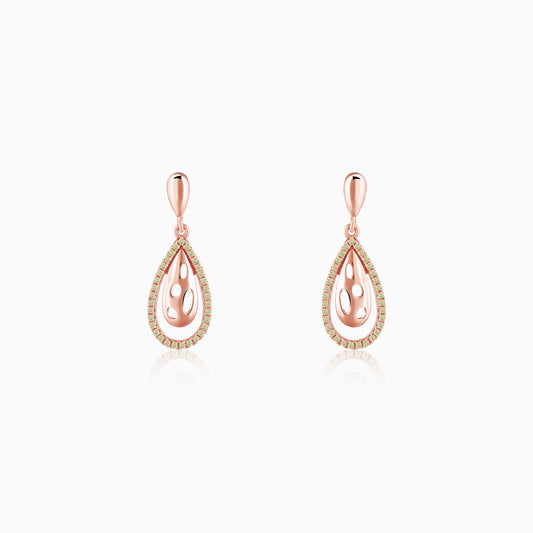 Rose Gold Meherika  Earrings