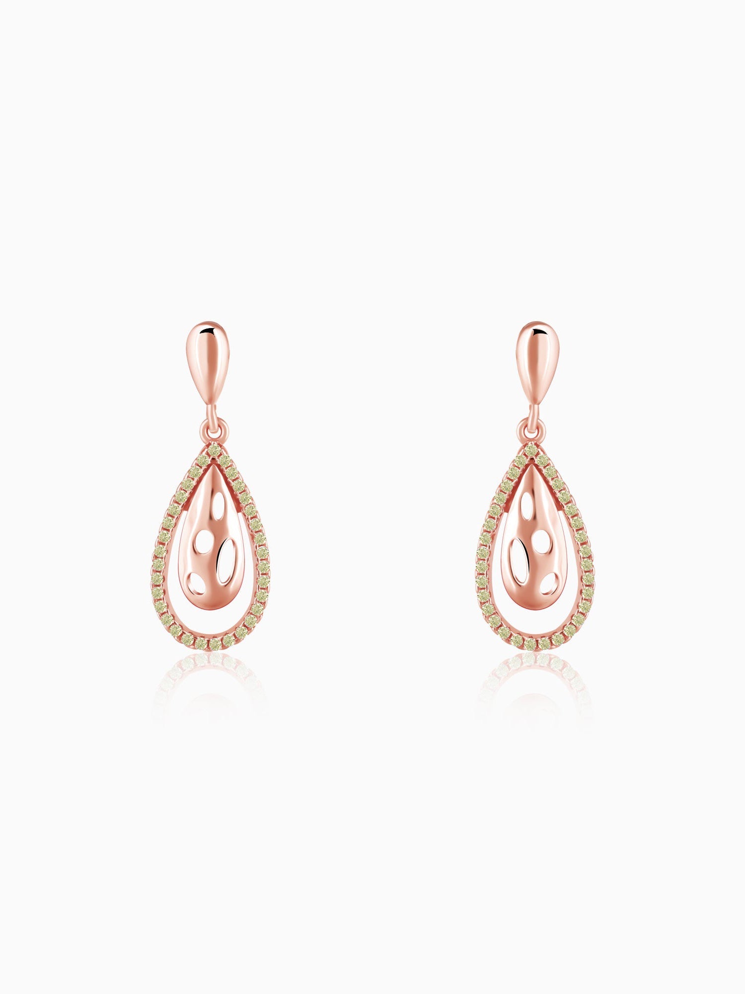 Rose Gold Meherika  Earrings